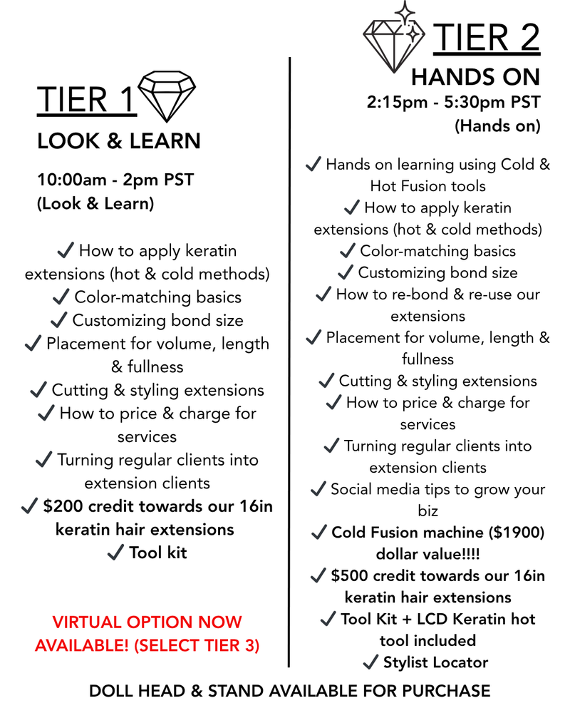Cold & Hot Fusion Keratin Masterclass • Sep 28, 2025 Costa Mesa, CA