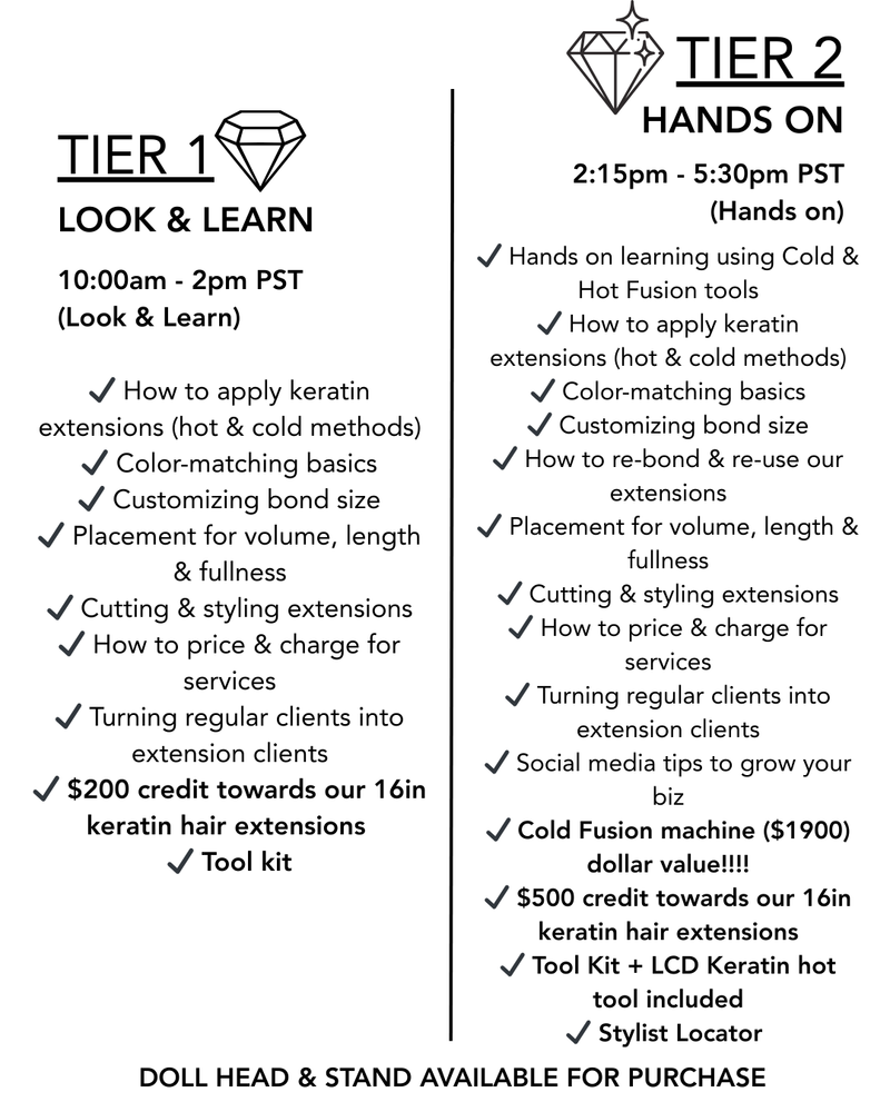 Cold & Hot Fusion Keratin Masterclass • Sep 28, 2025 Costa Mesa, CA